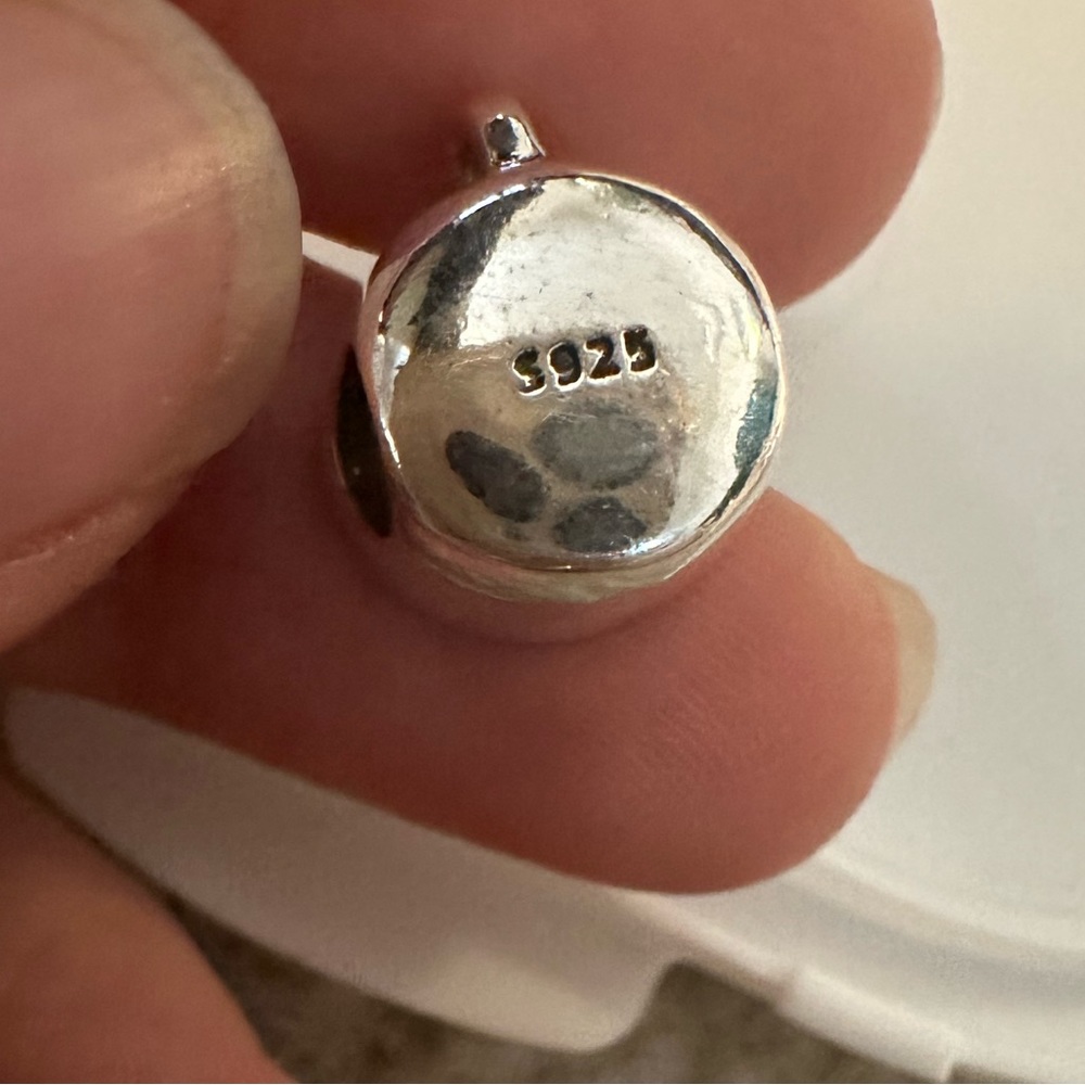 ☕️ NWOT Pandora Fit Cappuccino Coffee Cup Silver Charm - Picture 5 of 8